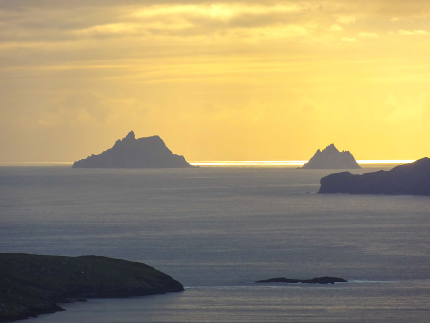 Skellig Islands from Skellig Ring Road