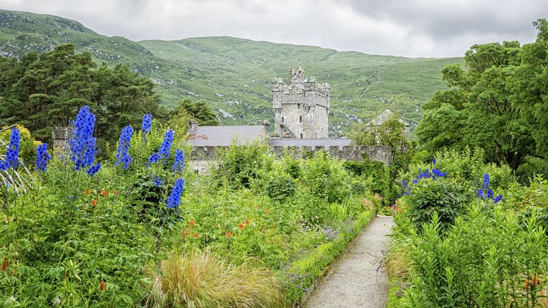 Idyllic Glenveagh Castle set amidst the wilds