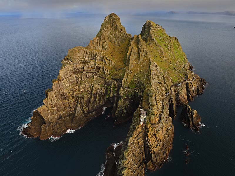 Aerial, Skellig Michael, Iveragh Peninsula, Co Kerry - Courtesy Failte Ireland