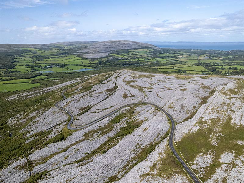 Aerial views of the Burren